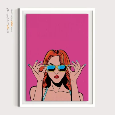 خرید تابلو چهره برای اتاق خواب - زیبای بی‌همتا – تابلو چهره - اسپو دکور