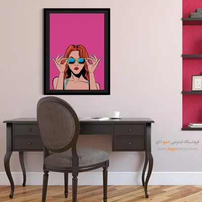 خرید تابلو چهره برای اتاق خواب - زیبای بی‌همتا – تابلو چهره - اسپو دکور