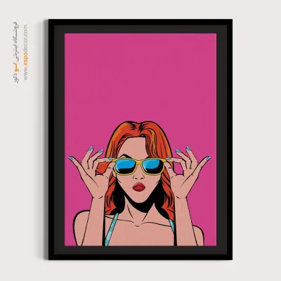 خرید تابلو چهره برای اتاق خواب - زیبای بی‌همتا – تابلو چهره - اسپو دکور