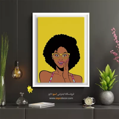 خرید تابلو چهره بزرگ - شگفتی – تابلو چهره - اسپو دکور