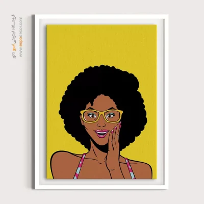 خرید تابلو چهره بزرگ - شگفتی – تابلو چهره - اسپو دکور