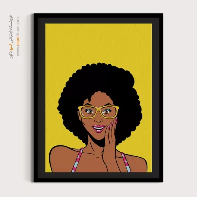 خرید تابلو چهره بزرگ - شگفتی – تابلو چهره - اسپو دکور