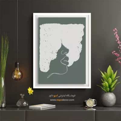 خرید تابلو پرتره بزرگ برای پذیرایی - جلوه – تابلو چهره - اسپو دکور