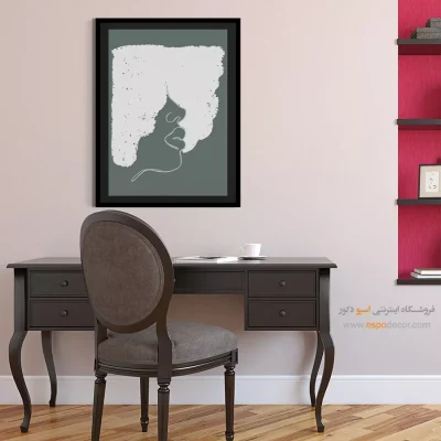 خرید تابلو پرتره بزرگ برای پذیرایی - جلوه – تابلو چهره - اسپو دکور