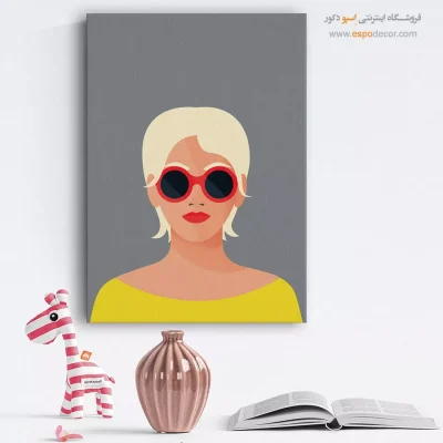 شکوهمند – تابلو چهره - تابلو برای کافه - اسپو دکور