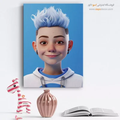 خرید تابلو مینیمال چهره فانتزی برای نشیمن