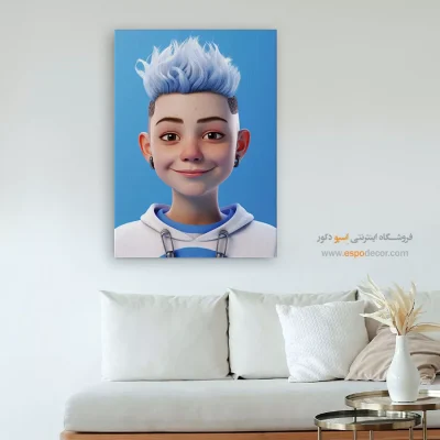 خرید تابلو مینیمال چهره فانتزی برای نشیمن