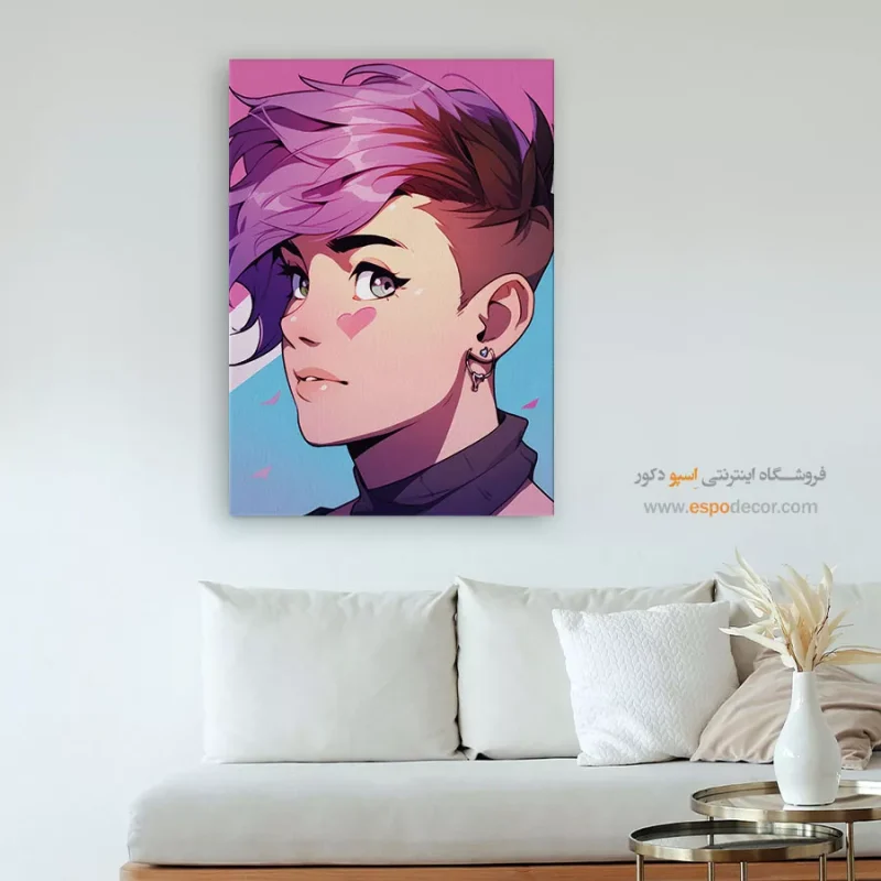 تابلو چهره هنری برای اتاق کار