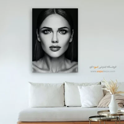 تابلو چهره بدون قاب برای اتاق کار