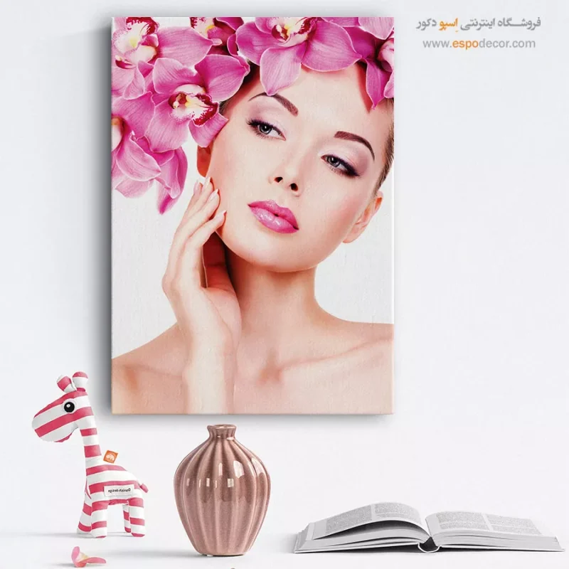 تابلو دکوراتیو چهره مدرن برای اتاق کار