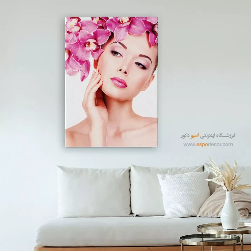 تابلو دکوراتیو چهره مدرن برای اتاق کار