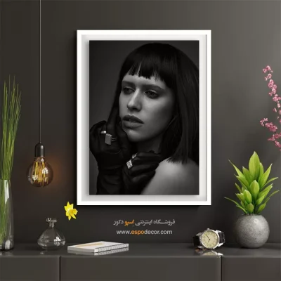 خرید تابلو چهره هنری - اولین نگاه – تابلو چهره - اسپو دکور