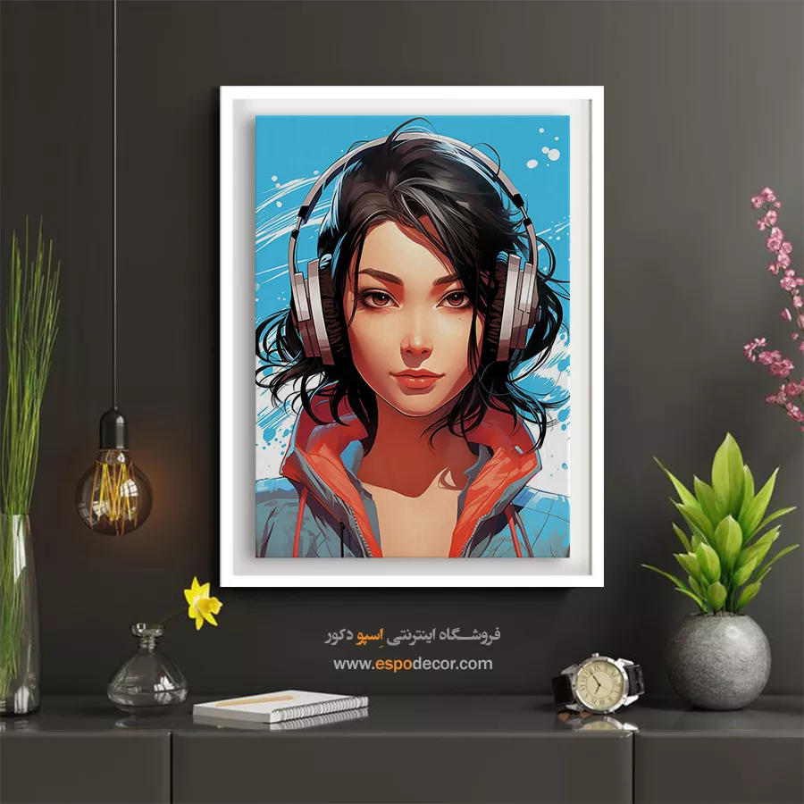 تابلو چهره خاص برای اتاق خواب - جلوه بیپایان عشق – تابلو چهره - اسپو دکور