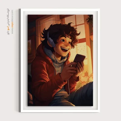 تابلو نقاشی چهره خاص برای دفتر - آینده – تابلو چهره - اسپو دکور