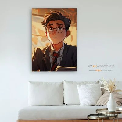 تابلو دکوراتیو چهره هنری برای رستوران - مینیمال – تابلو چهره - اسپو دکور