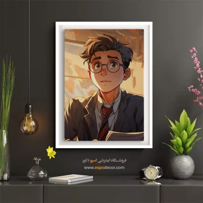 تابلو دکوراتیو چهره هنری برای رستوران - مینیمال – تابلو چهره - اسپو دکور