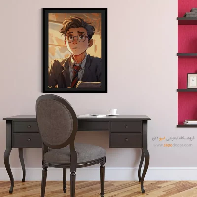 تابلو دکوراتیو چهره هنری برای رستوران - مینیمال – تابلو چهره - اسپو دکور