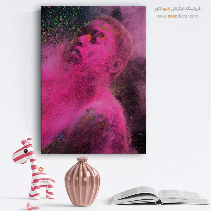 تابلو چهره هنری برای نشیمن