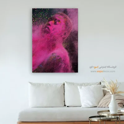 تابلو چهره هنری برای نشیمن