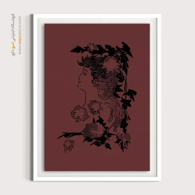 خرید تابلو دکوراتیو چهره فانتزی برای اتاق خواب - نقش صحرا – تابلو چهره - اسپو دکور