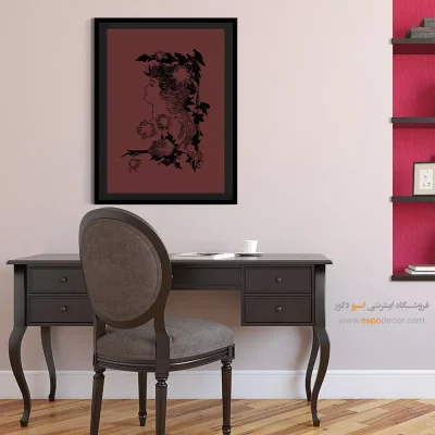 خرید تابلو دکوراتیو چهره فانتزی برای اتاق خواب - نقش صحرا – تابلو چهره - اسپو دکور