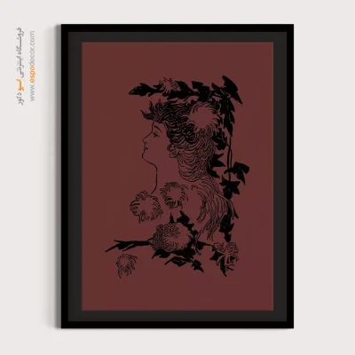 خرید تابلو دکوراتیو چهره فانتزی برای اتاق خواب - نقش صحرا – تابلو چهره - اسپو دکور