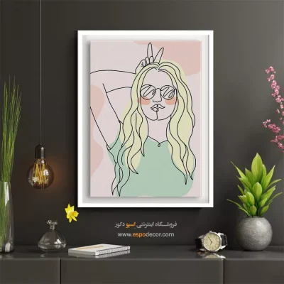 زیباترین تابلو صورت - مدرن – تابلو چهره - اسپو دکور