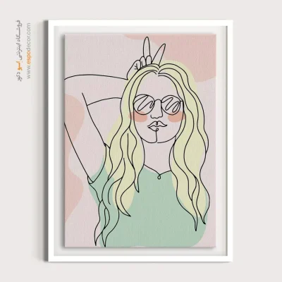 زیباترین تابلو صورت - مدرن – تابلو چهره - اسپو دکور