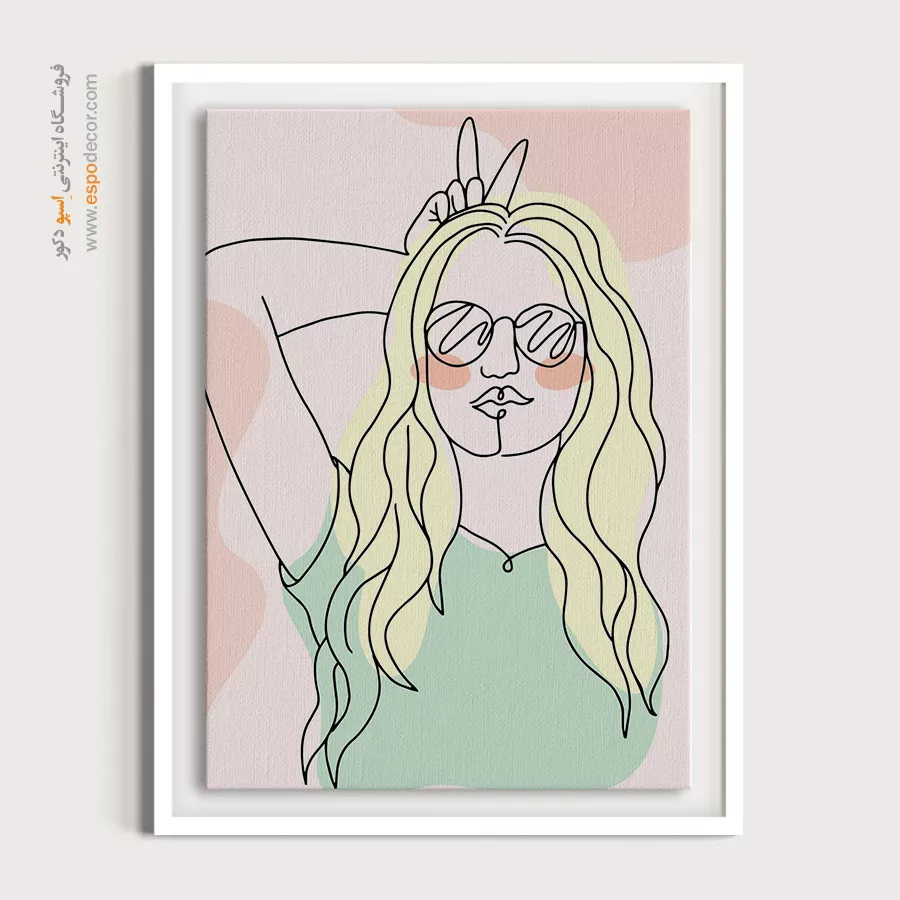 زیباترین تابلو صورت - مدرن – تابلو چهره - اسپو دکور