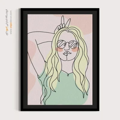 زیباترین تابلو صورت - مدرن – تابلو چهره - اسپو دکور