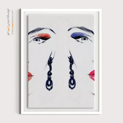 خرید تابلو دکوراتیو چهره بزرگ برای اتاق کار - بافت‌ – تابلو چهره - اسپو دکور