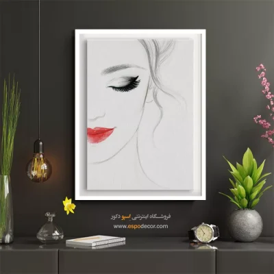 پرفروش‌ترین تابلو دکوراتیو چهره برای پذیرایی - تکنوآرت – تابلو چهره - اسپو دکور