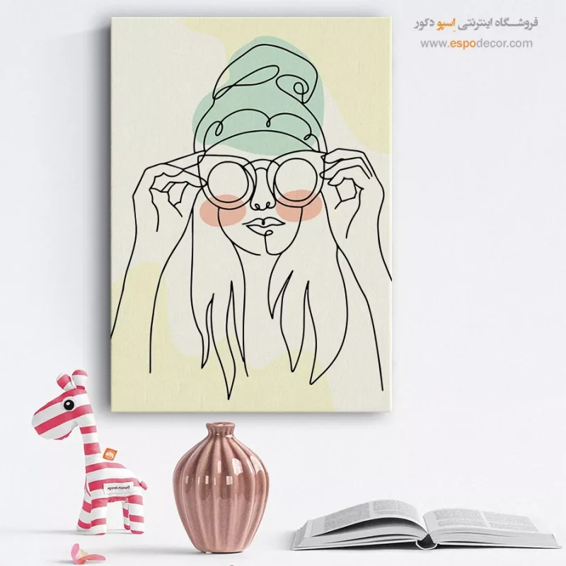 خرید تابلو پرتره هنری برای سالن زیبایی