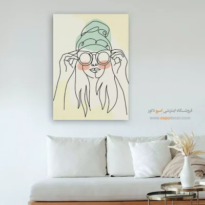 خرید تابلو پرتره هنری برای سالن زیبایی
