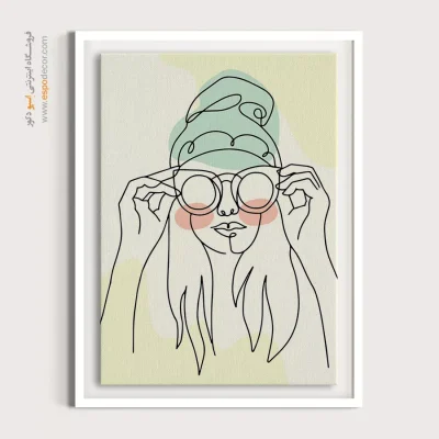 خرید تابلو پرتره هنری برای سالن زیبایی - کهکشانی – تابلو چهره - اسپو دکور