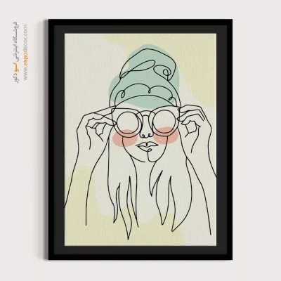 خرید تابلو پرتره هنری برای سالن زیبایی - کهکشانی – تابلو چهره - اسپو دکور