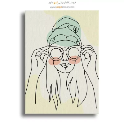 خرید تابلو پرتره هنری برای سالن زیبایی