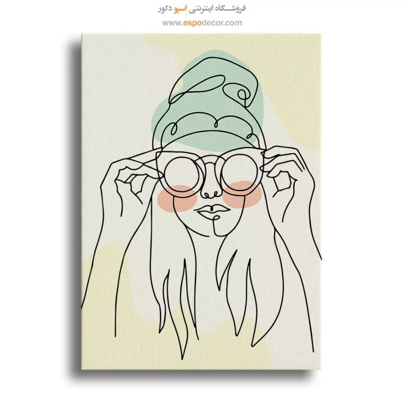 خرید تابلو پرتره هنری برای سالن زیبایی