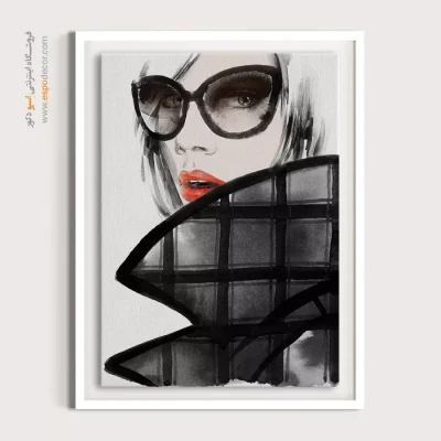 خرید تابلو مینیمال چهره هنری برای دفتر - خیال‌انگیز – تابلو چهره - اسپو دکور