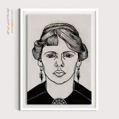 خرید تابلو مینیمال چهره برای پذیرایی - پریان – تابلو چهره - اسپو دکور