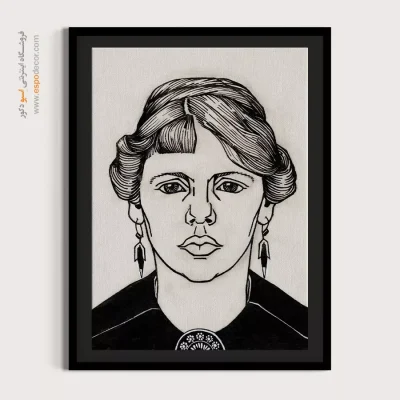 خرید تابلو مینیمال چهره برای پذیرایی - پریان – تابلو چهره - اسپو دکور