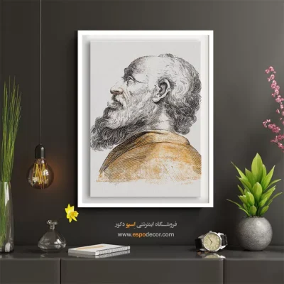 تابلو پرتره مدرن برای گالری - رؤیایی – تابلو چهره - اسپو دکور