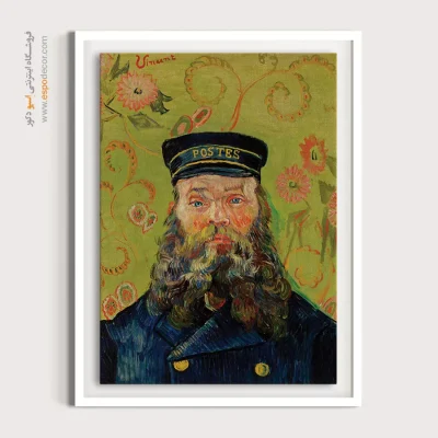 خرید تابلو چهره مدرن برای اتاق خواب - پرتره پستچی – تابلو چهره - اسپو دکور