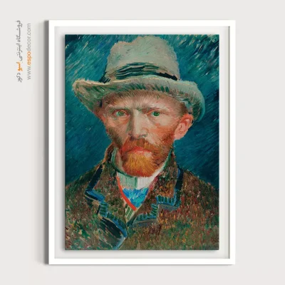 خرید تابلو پرتره برای گالری - سلف پرتره ون گوگ – تابلو چهره - اسپو دکور