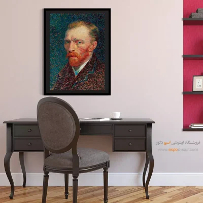 تابلو دکوراتیو چهره خاص برای پذیرایی - پرتره ون گوگ – تابلو چهره - اسپو دکور