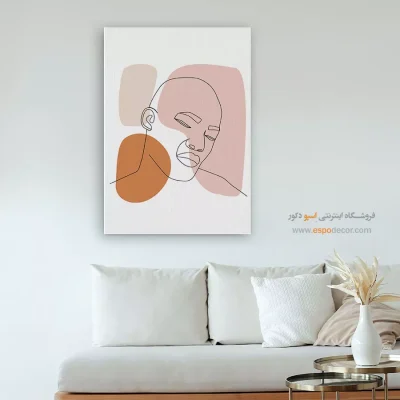خرید تابلو صورت هنری برای گالری