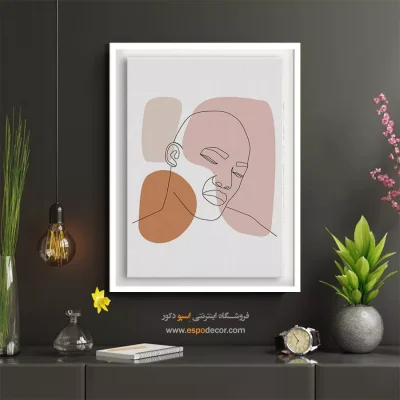 خرید تابلو صورت هنری برای گالری - شهاب – تابلو چهره - اسپو دکور