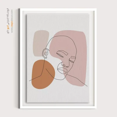 خرید تابلو صورت هنری برای گالری - شهاب – تابلو چهره - اسپو دکور