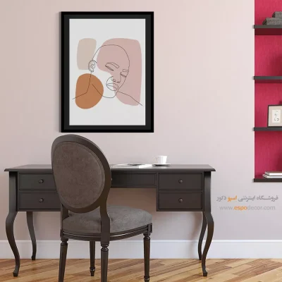 خرید تابلو صورت هنری برای گالری - شهاب – تابلو چهره - اسپو دکور