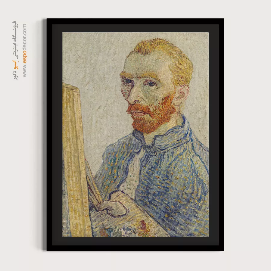 تابلو مینیمال چهره بزرگ برای دفتر - چهره ون گوگ – تابلو چهره - اسپو دکور